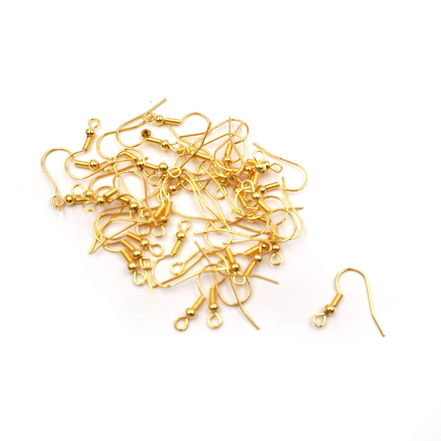 Jewelry - Alloy Fish Hook Earring 40ct Gold