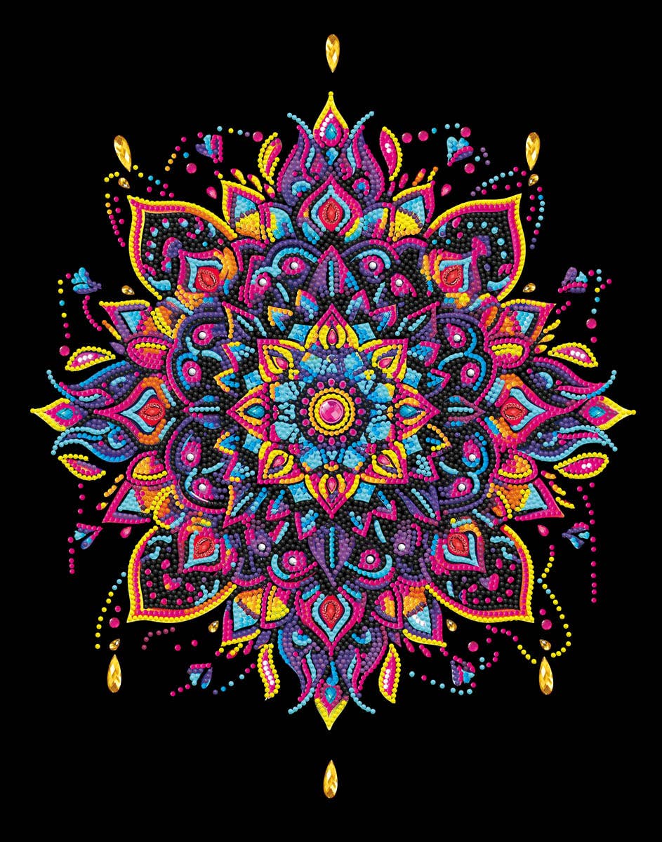 Diamond Dotz - Neon Flock Mandala