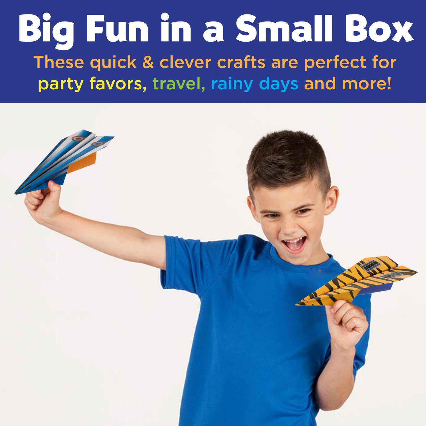 Craft Kit - Paper Airplane Stunt Squadron Mini Craft Kit for Kids