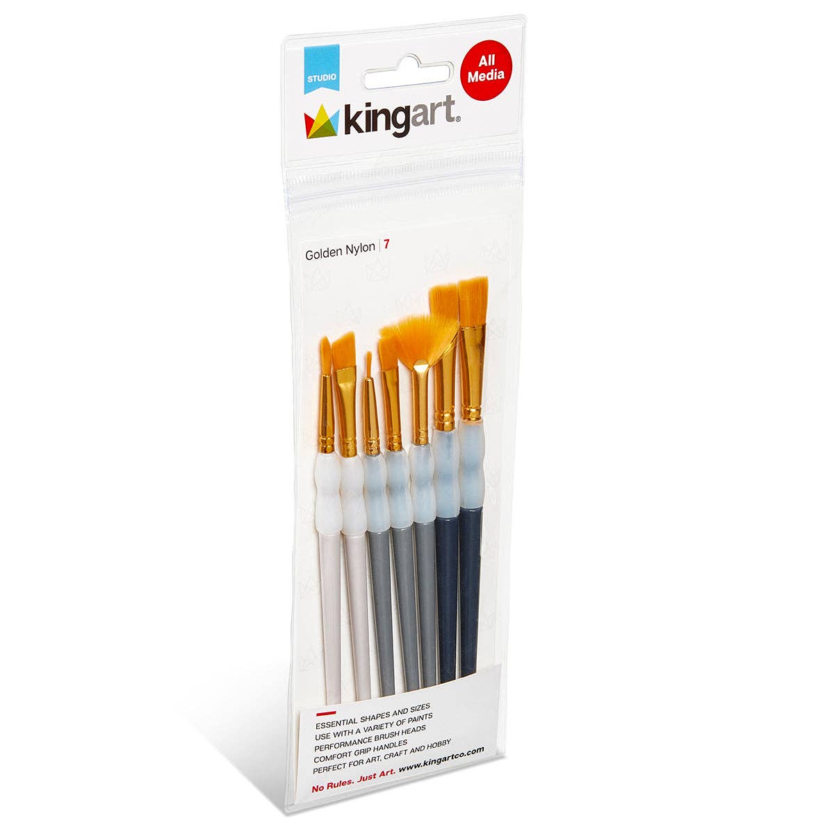 Paint Brush - Studio Soft Grip Brush Set – 7 pc