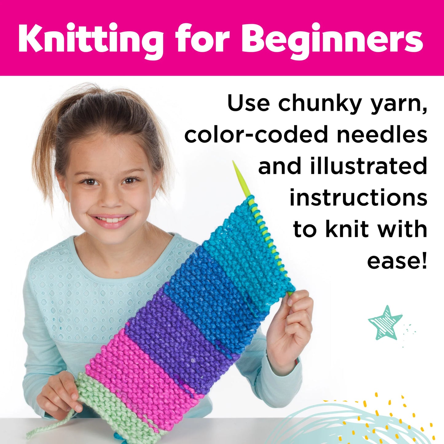 Craft Kit - Learn to Knit Pocket Scarf