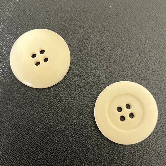 Buttons - Milk 1" Corozo Nut Set of 4