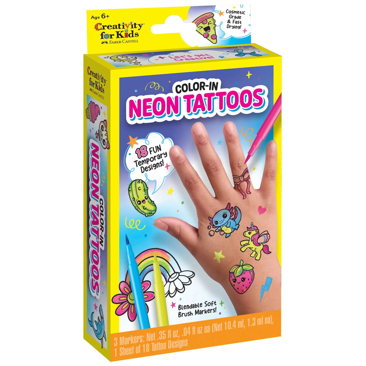 Craft Kit - Color In Neon Tattoos