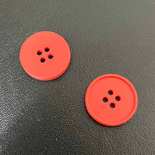 Buttons - Tomato Retro Set of 6