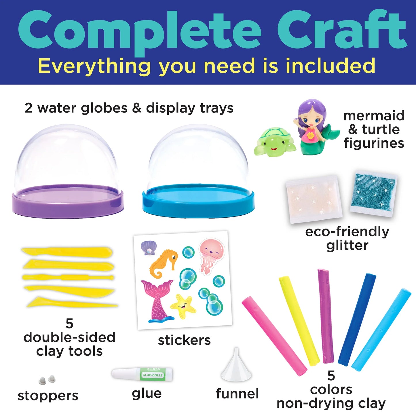 Craft Kit - MYO Water Globes Mermaid